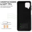 Samsung Galaxy A12 4G Calf Texture Card Slot Ring Holder Phone Case - 3