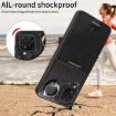Samsung Galaxy A12 4G Calf Texture Card Slot Ring Holder Phone Case - 7