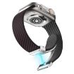Apple Watch Series 6 44mm Carbon Fiber Magnetic Silver Buckle Watch Band - 4