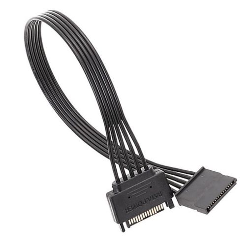 60cm SATA 15Pin Male/Female Extension Cable for HDD Power Connection - 1