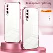 Huawei P30 Transparent Plating Fine Hole Phone Case - Gold - 2