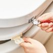 Picture of Anti Dirty Handle Toilet Lid Lifter Bathroom Bidet Seat Lifting Lid Kit (Milk White)