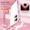 OPPO A36/A76/A96 4G Global Transparent Plating Phone Case (Pink) - 6