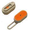 Pet Electric Spray Comb Rechargeable Cat Grooming Brush (Coffee) - 1