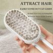 Pet Electric Spray Comb Rechargeable Cat Grooming Brush (Coffee) - 6