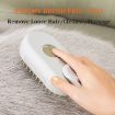 Rechargeable Pet Electric Spray Comb Grooming Brush (White) - 5