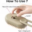 Rechargeable Pet Electric Spray Comb Grooming Brush (White) - 8