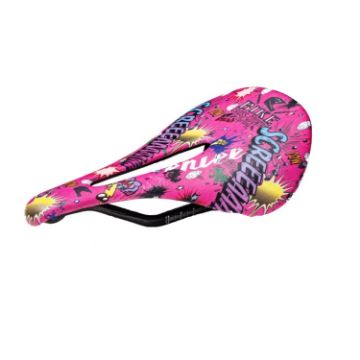 Picture of ENLEE E-ZD412 Bicycle Carbon Fiber Cushion Outdoor Riding Mountain Bike Saddle, Style: Explosion
