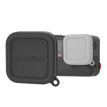 Sunnylife Silicone Lens Cap Protector for Insta360 Ace/Ace Pro (Black) - 1