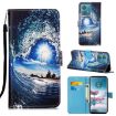 Motorola Edge 40 Neo Leather Phone Case - Waves And Sun - 1