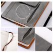 Picture of A5 Imitation Fabric PU Leather Notebook Notepad Multi-pocket Journal Planner (Blue)