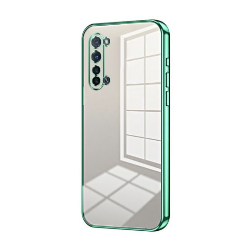 OPPO Reno3 5G/Find X2 Lite Green Phone Case - Transparent Plating - 1