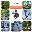 RUIGPRO Crab Clamp Action Camera Bracket Dual-Head Crab 3-Stage Selfie Stick - 9
