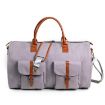 Large Capacity Foldable Travel Duffel Bag with Shoe Compartment - 1