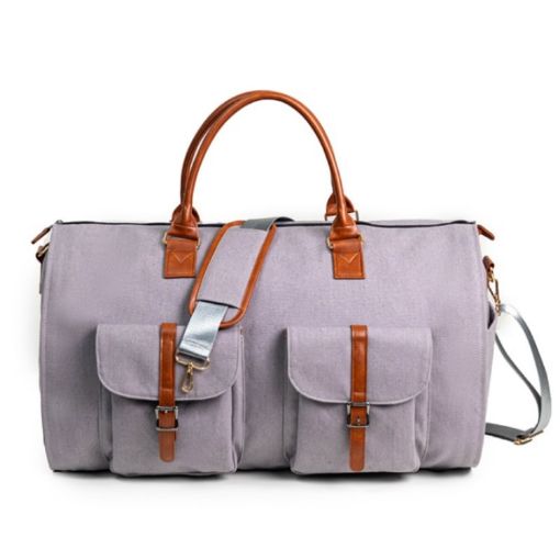 Large Capacity Foldable Travel Duffel Bag with Shoe Compartment - 1