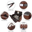 Large Capacity Foldable Travel Duffel Bag with Shoe Compartment - 4