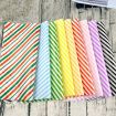 Striped Baking Greaseproof Paper Food Placemat Paper - Pink - 2