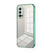 OPPO Reno4 Pro Transparent Plating Fine Hole Phone Case - Green - 1