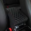 PU Leather Car Armrest Cover 32x19cm (Black) - 1