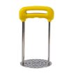 Stainless Steel Mashed Potato Masher - Yellow - 1