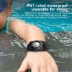 Black IP67 Waterproof Airtag Watch Band with Paste Bracelet - 6