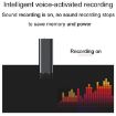 Q25 Intelligent Voice Recorder 16GB Black - HD Noise Canceling - Back Clip - Voice Reporter - 9