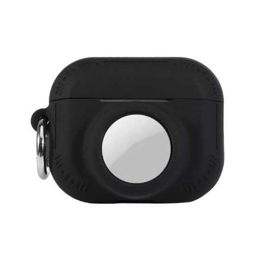 Silicone Anti-drop Case for AirPods Pro 2/Airtag 2 - Black - 1