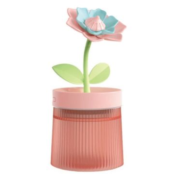 USB Aromatherapy Humidifier, Gardenia Pink - Hydrating Flower Spray - 1
