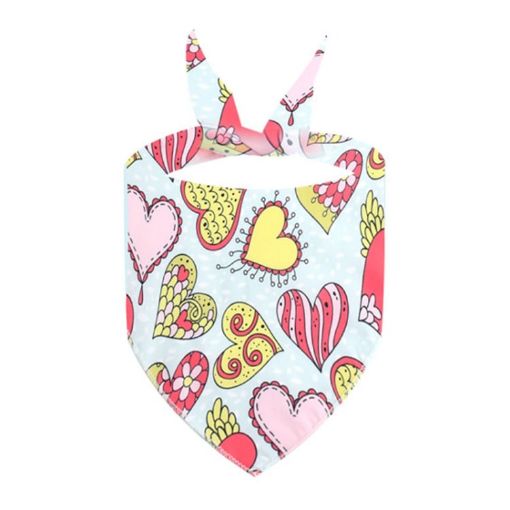 Picture of Cute Pet Triangle Towel Bib Cartoon Cats And Dogs Drool Towel Scarf, Style: 04