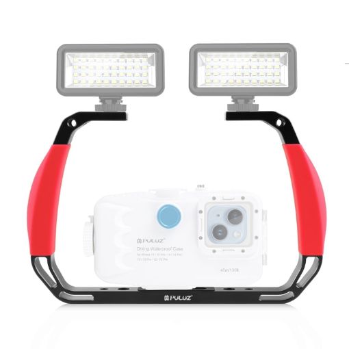 PULUZ Dual Silicone Handles Diving Rig for GoPro - Red - 1