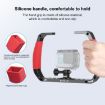 PULUZ Dual Silicone Handles Diving Rig for GoPro - Red - 7