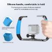 PULUZ Dual Silicone Handles Diving Rig for GoPro - Blue - 7