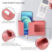 Picture of Double Grid Wall-Mounted Storage Box Remote Control Sundries Organizer Mobile Phone Charging Holder (Red)