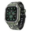 KR06 Waterproof Pedometer Sport Smart Watch, Camouflage Green - 1