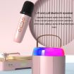 Portable Bluetooth Speaker Outdoor Karaoke Audio Y1 Pink - 8
