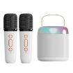 Picture of Home Portable Bluetooth Speaker Small Outdoor Karaoke Audio, Color: Y2 White (Double wheat)