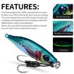 Picture of PROBEROS LF136 Fishing Lure 3D Spray Painted Imitation Bait Long Casting Freshwater Fishing Warbler Bass Leader Lure, Size: 40g (Color A)