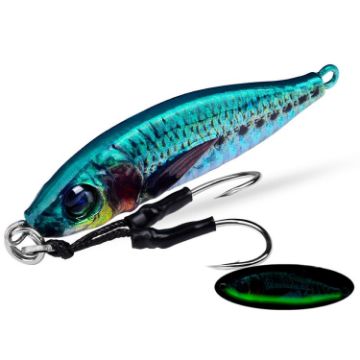 Picture of PROBEROS LF136 Fishing Lure 3D Spray Painted Imitation Bait Long Casting Freshwater Fishing Warbler Bass Leader Lure, Size: 30g (Color A)