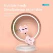 3 In 1 Type-C Docking Station USB Hub Pink - 9