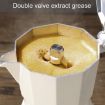 100ml Dual Valve Mocha Pot Espresso Machine (White) - 8
