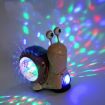 Children's Green Crawling Snail Toy - Sound & Light Projection Fun - 2