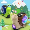 Children's Green Crawling Snail Toy - Sound & Light Projection Fun - 9