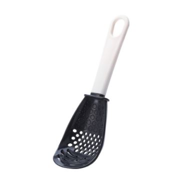 Multifunctional Mashing Spoon & Cooking Ladle - Black - 1