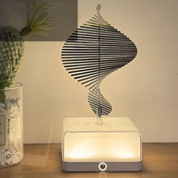 16 Colors 3D Rotating Bedside Lamp Night Light LED Rechargeable Ambient Light - 1