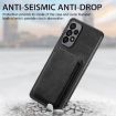 Samsung Galaxy S8 Retro Leather Card Bag Magnetic Phone Case - Black - 5