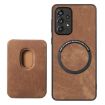 Samsung Galaxy S9 Retro Leather Card Bag Magnetic Phone Case - Brown - 3