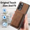Samsung Galaxy S9 Retro Leather Card Bag Magnetic Phone Case - Brown - 6