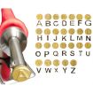 Wood Burning Solder Tips Uppercase Alphabet Chiseled Tips Blades - 3