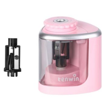 TENWIN Electrical Pencil Sharpener - Pink - 1
