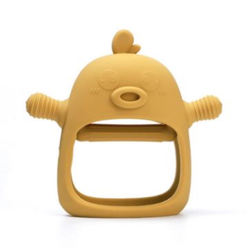 Picture of Cute Ducks Teething Toys Baby Infant Teething Pacifying Silicone Toothpick (Yellow)